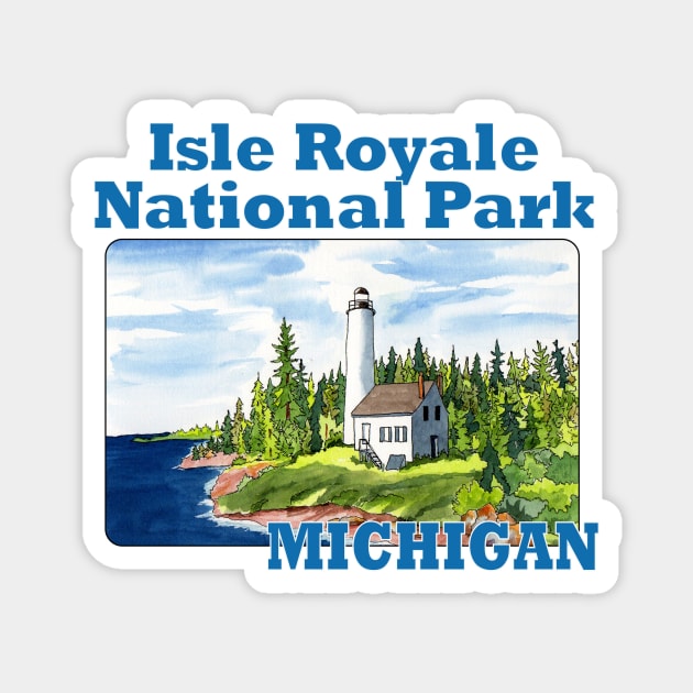 Isle Royale National Park, Michigan Magnet by MMcBuck