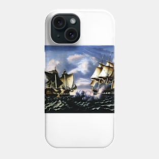 Thomas Chambers Capture of H.B.M. Frigate Macedonian by U.S. Frigate United States, October 25, 1812 Phone Case