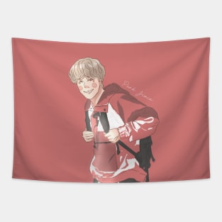 Park Jimin BTS Smiling Tapestry