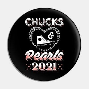 Chucks And Pearls 2021 Kamala Harris Pin