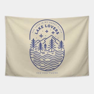 Lake Lovers Lake Life Tapestry