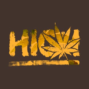 High Marijuana Leaf T-Shirt