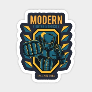 Modern Fighter in the city Magnet