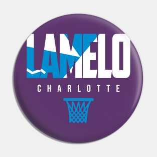 Lamelo Charlotte Basketball Pin