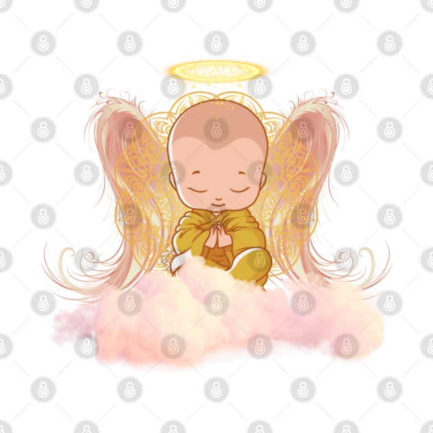 Winged Baby Buddha by Mazzlo Shop