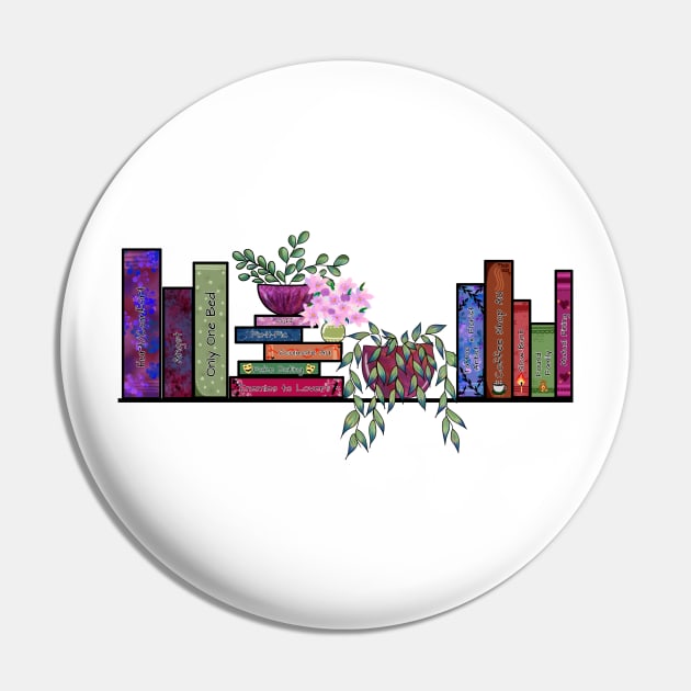 Fanfic Bookshelf Pin by TheHermitCrab