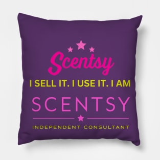 i sell it, i use it, i am scentsy independent consultant Pillow