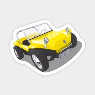 beach buggy in yellow Magnet