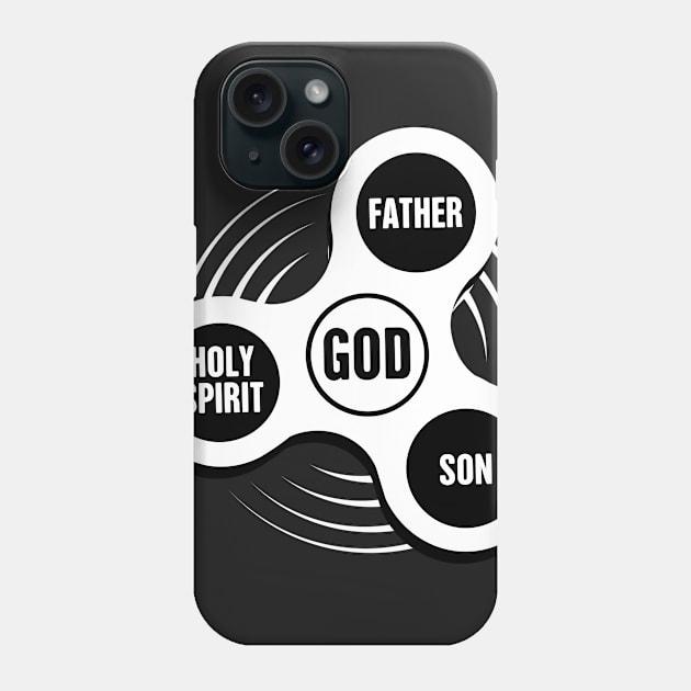 Holy Trinity Christian Fidget Spinner Phone Case by MeatMan