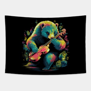 Anteater Playing Violin Tapestry