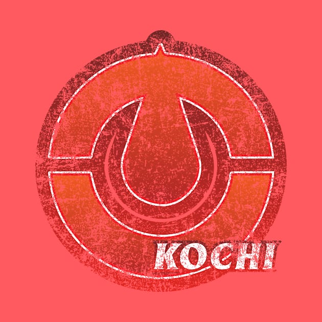 Kochi Japanese Prefecture Design Distressed by PsychicCat