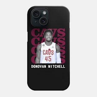 Cleveland Cavaliers Donovan Mitchell 45 Phone Case