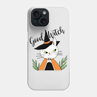 Good witch cute cat Phone Case