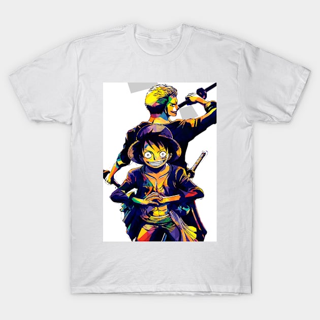 One piece anime tshirt art