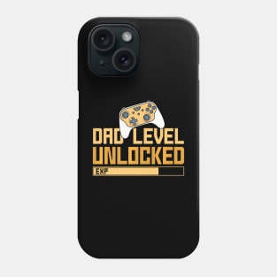 Mens Father's Day Gamer Dad Video Game Dad Level Unlocked Phone Case