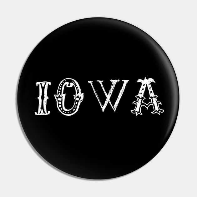 Iowa 50 States Names Pin by swagmaven