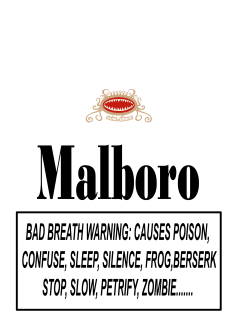 Malboro Warning Magnet