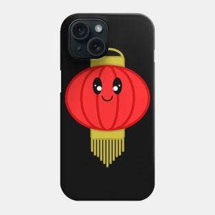 Cute Paper Lantern in Black Background Phone Case