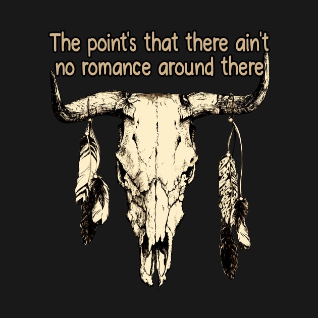 The Point's That There Ain't No Romance Around There Bull-Head Feathers by Maja Wronska