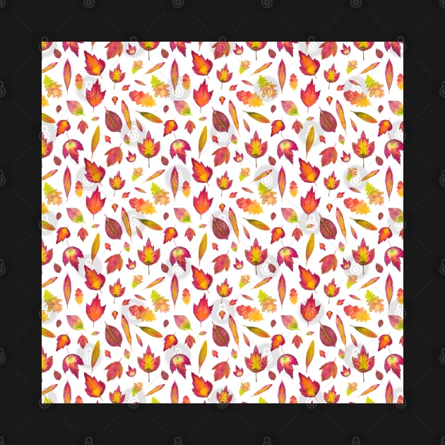 Simple Autumn Leaves Pattern by andreeadumez