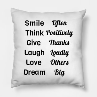 Positivity Words Pillow