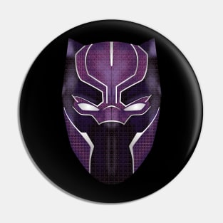 Black Panther Purple Tribal Design Wakanda Forever Pin