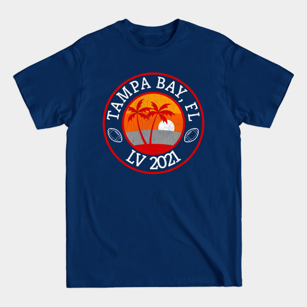 Disover Tampa Bay Florida Football 202, Tampa Bay Champions Shirt, 2021 Football Distressed - Tampa Bay - T-Shirt