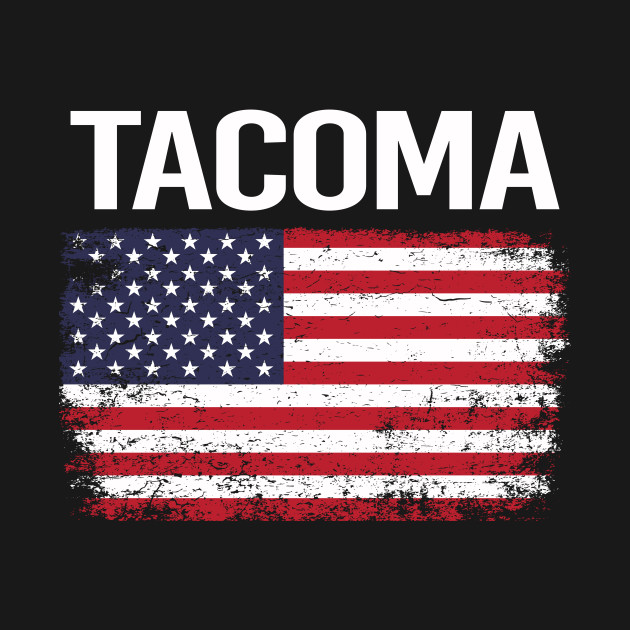 Disover The American Flag Tacoma - Tacoma - T-Shirt