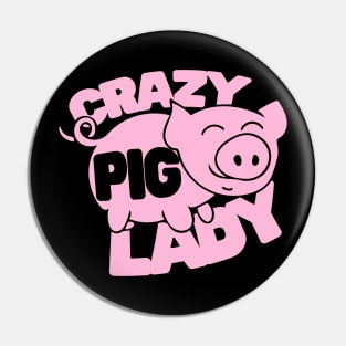 Crazy Pig lady Pin