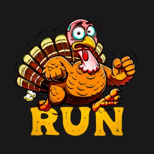 Turkey Trot Running Funny Thanksgiving Costume Run T-Shirt