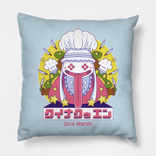 Quina Quen and Frogs Pillow by logozaste