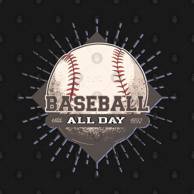 Baseball All day by Spearhead Ink