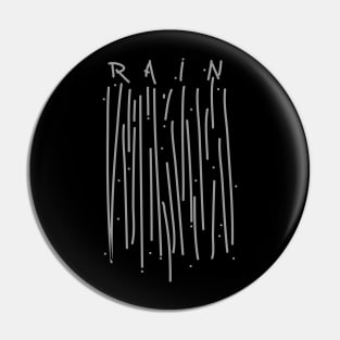 Silver Rain Pin