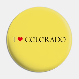 I Love Colorado Pin