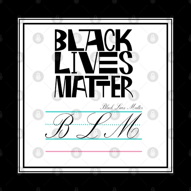 Black Lives Matter Queer Alphabet Card by 3mosCreatives
