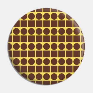 Square and Circle Seamless Pattern - Chocolate Inspired 007#001 Pin