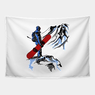 Snowboarding Tapestry