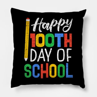 Happy 100Th Day Of School Teacher Kids Parents Pillow