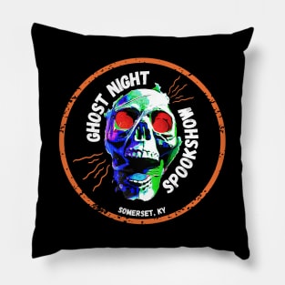 Ghost Night Spookshow Logo Pillow