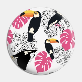 Toucan Neck Gator Pink Plants Toucan Pin