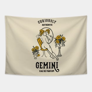 Gemini Eau De Parfum: Curisouly Authentic" Cool Zodiac Art Tapestry