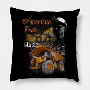 American Pride Miner Trucker Pillow