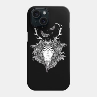 Hand Drawn Shaman Tshirt Forest Fairy Folklore Witch Phone Case