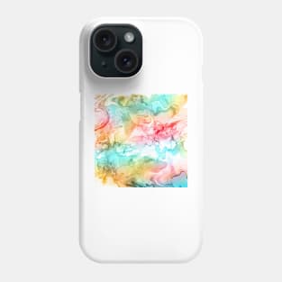 Alcohol Ink swirl - Red mix Phone Case