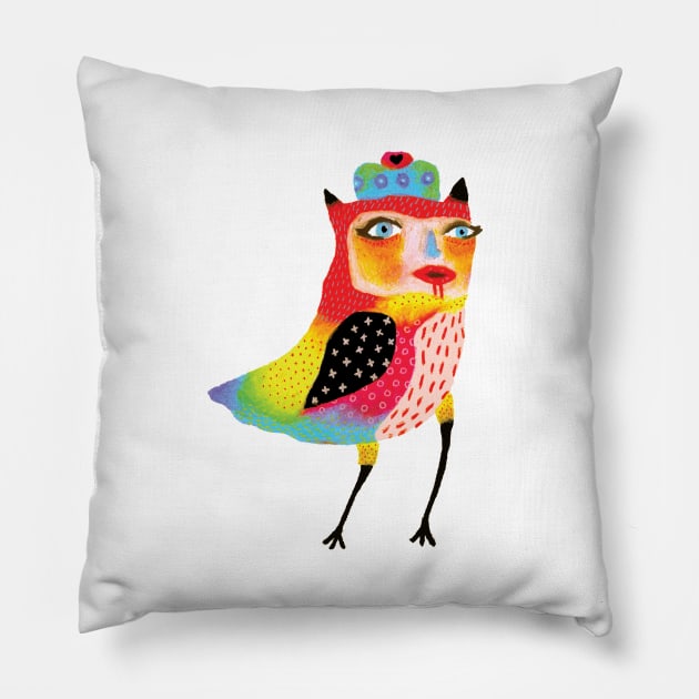 Royal Bird Pillow by saif