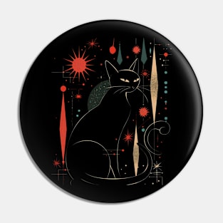 Mid Century Modern CAT Jazzy Juxtapositions Pin