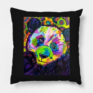 Colorful Panda Pillow