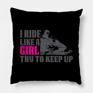 Snowmobile Riding Co. Pillow