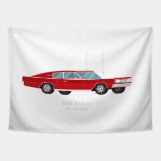 Big Fish - Famous Cars Tapestry