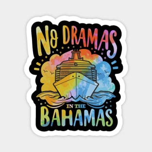 No Dramas In The Bahamas Beach Vacation Cruise Funny Cute Magnet